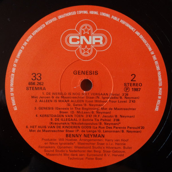 Benny Neyman : Genesis (LP, Album)