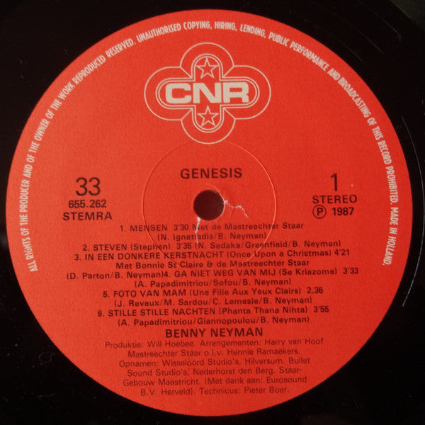 Benny Neyman : Genesis (LP, Album)