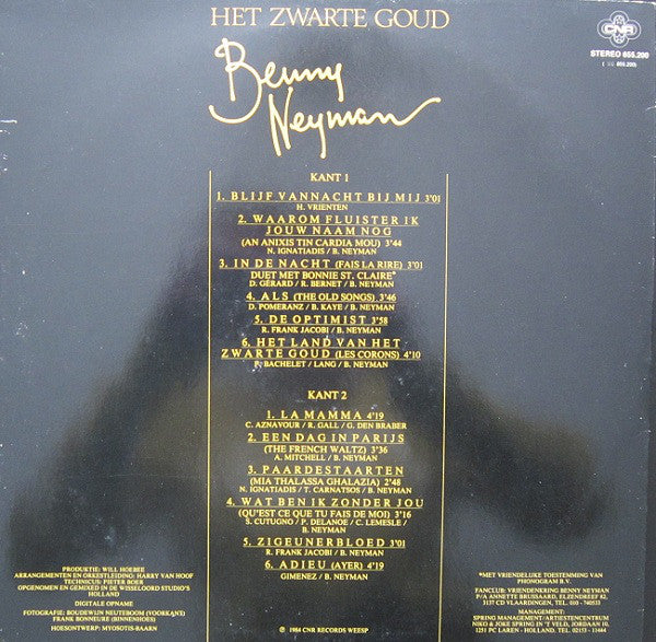 Benny Neyman : Het Zwarte Goud (LP, Album)