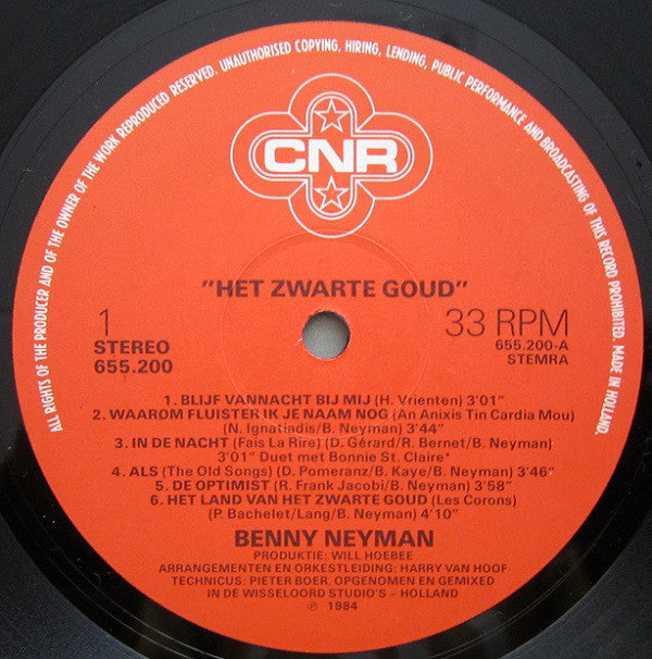 Benny Neyman : Het Zwarte Goud (LP, Album)