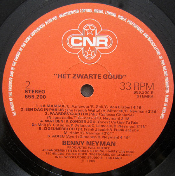 Benny Neyman : Het Zwarte Goud (LP, Album)