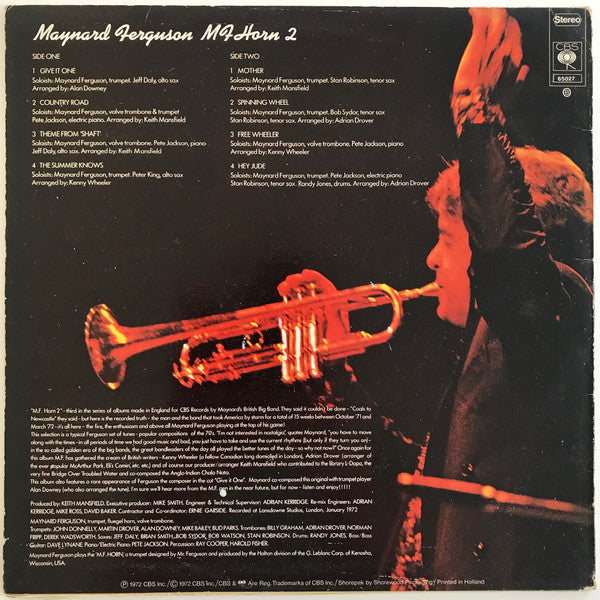 Maynard Ferguson : M.F. Horn Two (LP, Album, Gat)