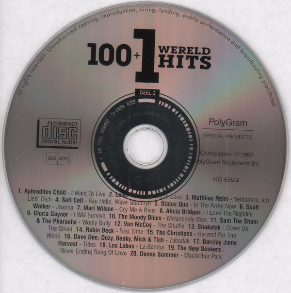 Various : 100+1 Wereldhits Deel 2 (CD, Comp)