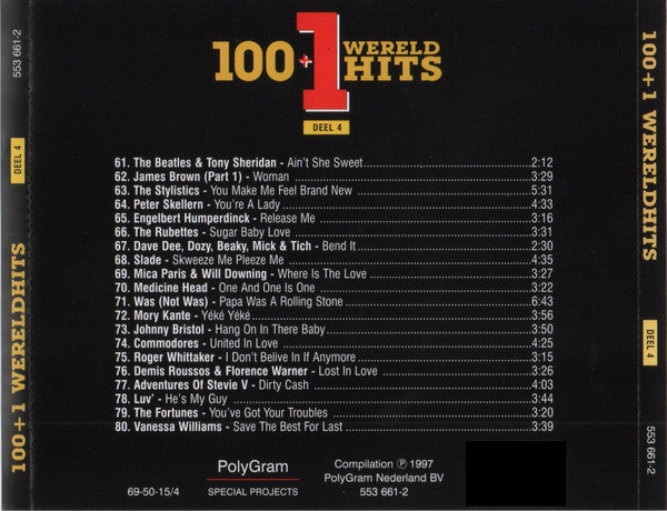 Various : 100+1 Wereldhits Deel 4 (CD, Comp)