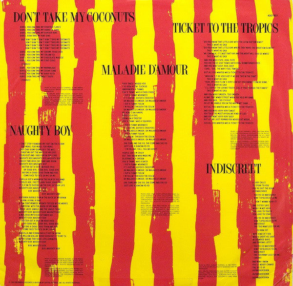 The Coconuts : Don't Take My Coconuts (LP, Album)