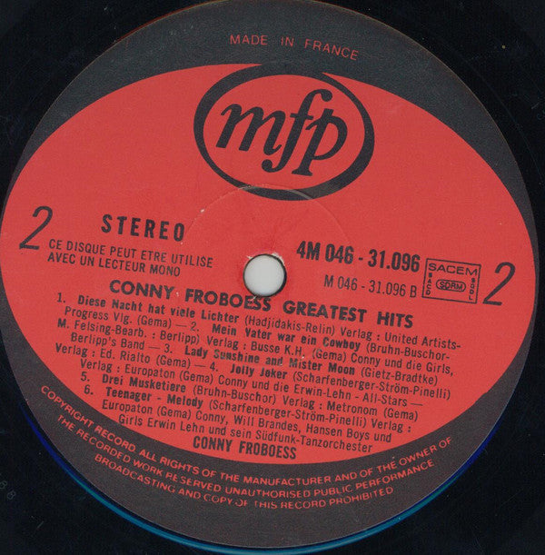 Conny Froboess : Greatest Hits (LP, Comp)