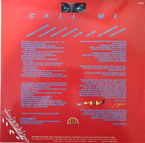 Sylvester : Call Me (LP, Album)