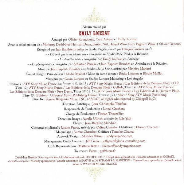 Emily Loizeau : Pays Sauvage (CD, Album, Enh)