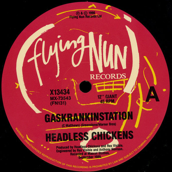 Headless Chickens : Gaskrankinstation / Crash Hot (12", Single, Ltd)