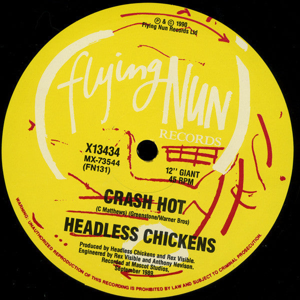 Headless Chickens : Gaskrankinstation / Crash Hot (12", Single, Ltd)