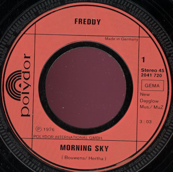 Freddy Quinn : Morning Sky (7", Single)
