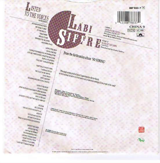 Labi Siffre : Listen To The Voices (7", Single)