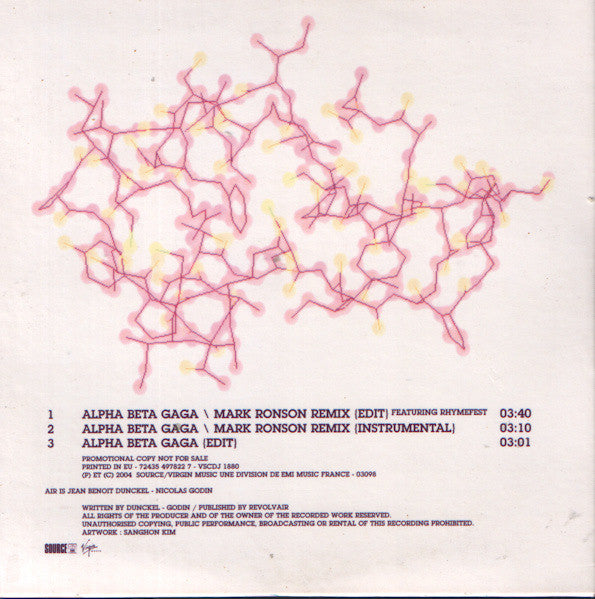 AIR : Alpha Beta Gaga (CD, Single, Promo)