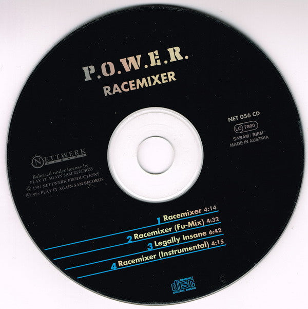 P.O.W.E.R. : Racemixer (CD, Maxi)
