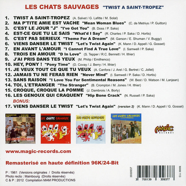 Les Chats Sauvages : Twist À Saint-Tropez (CD, Comp, RM, Car)