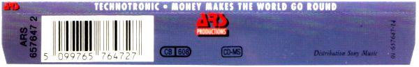 Technotronic Featuring Reggie : Money Makes The World Go Round (CD, Maxi)