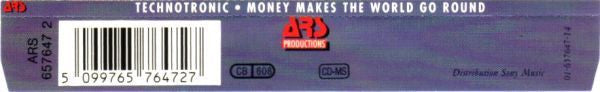 Technotronic Featuring Reggie : Money Makes The World Go Round (CD, Maxi)