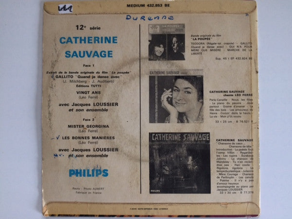 Catherine Sauvage : Gallito (7", EP)