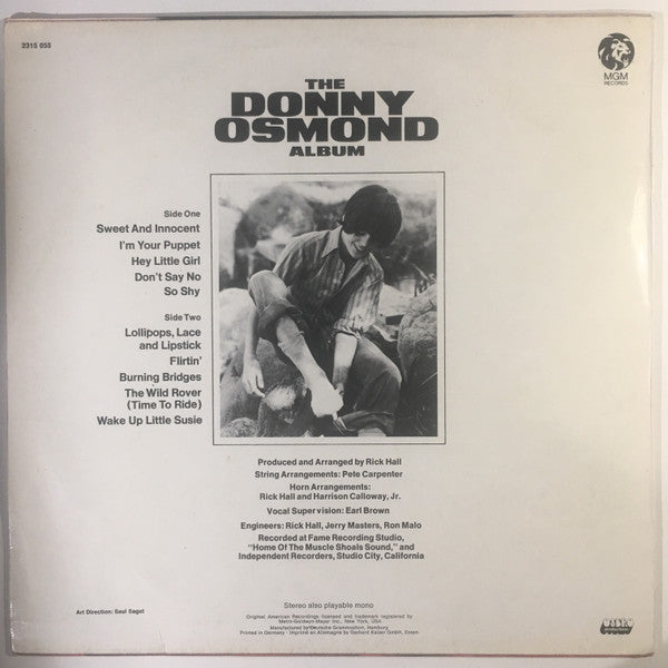 Donny Osmond : The Donny Osmond Album (LP, Album)