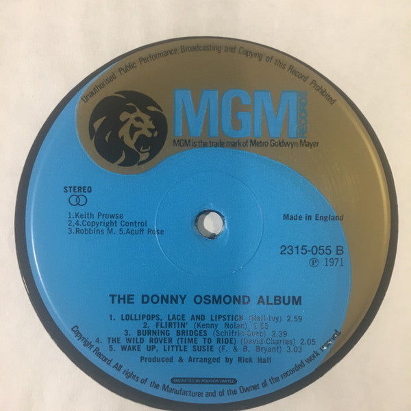 Donny Osmond : The Donny Osmond Album (LP, Album)