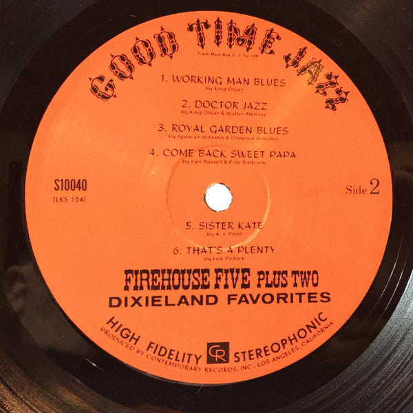 Firehouse Five Plus Two : Dixieland Favorites (LP, Album)