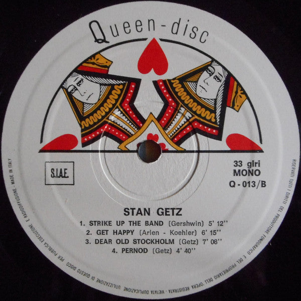 Stan Getz : Stan Getz (LP, Mono)