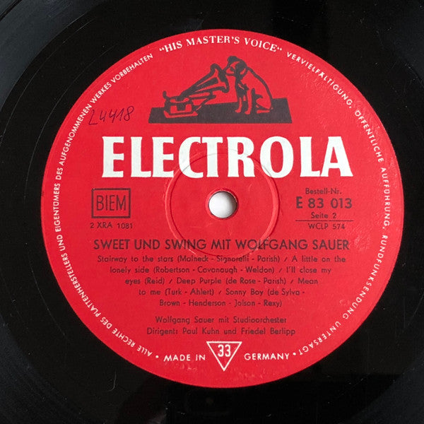 Wolfgang Sauer : Sweet Und Swing (LP, Album, Mono)