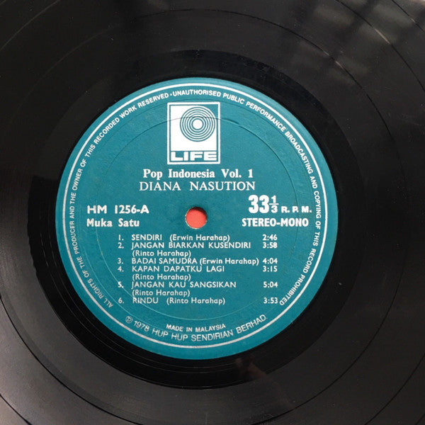 Diana Nasution : Pop Indonesia Vol. 1 (LP, Album)