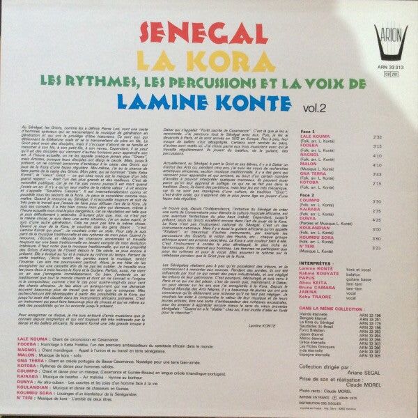 Lamine Konté : Senegal, La Kora Vol.2 (LP)