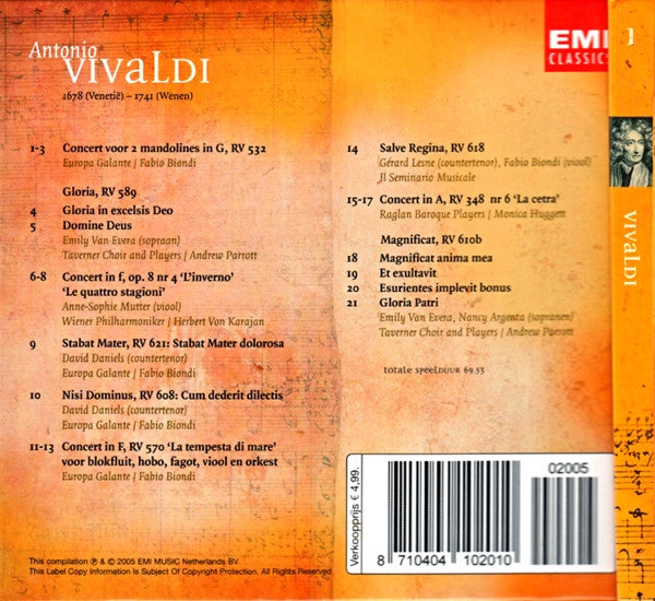 Antonio Vivaldi : Antonio Vivaldi (CD, Comp, Boo)