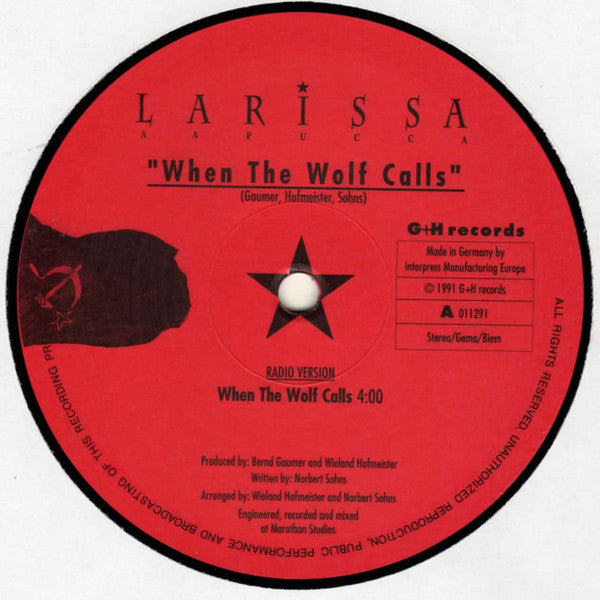 Larissa (17) = Larissa (17) : When The Wolf Calls (12")
