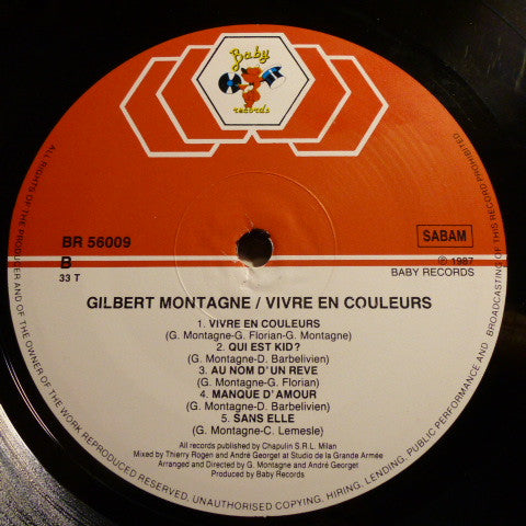Gilbert Montagné : Vivre En Couleurs (LP, Album)