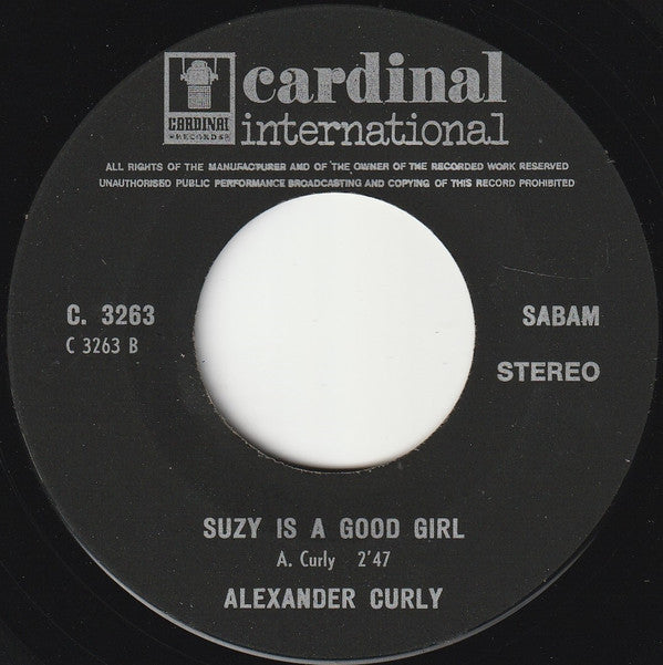Alexander Curly : I'll Never Drink Again (7", Single)