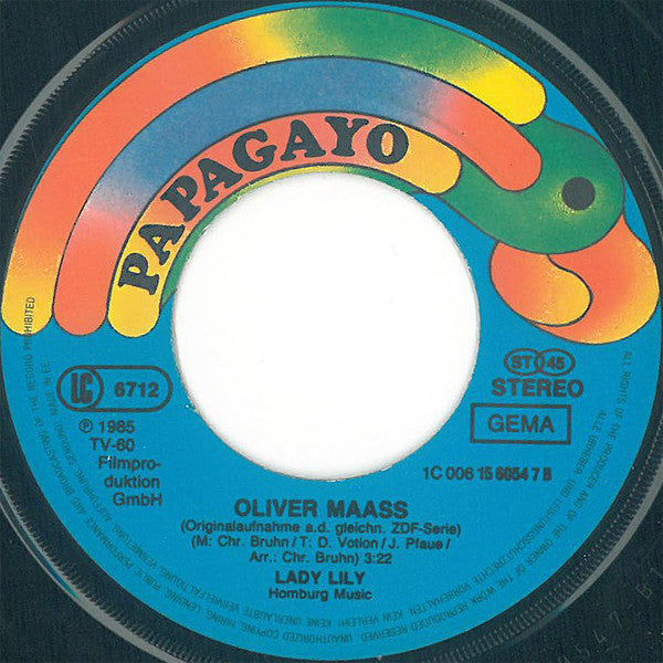 Lady Lily : Non È Vero (7", Single)