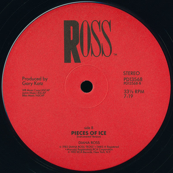 Diana Ross : Pieces Of Ice (12")