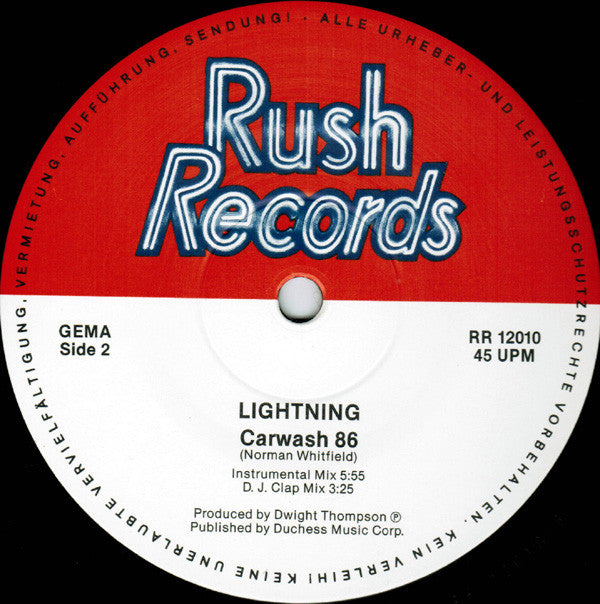 Lightning (5) : Car Wash '86 (12")