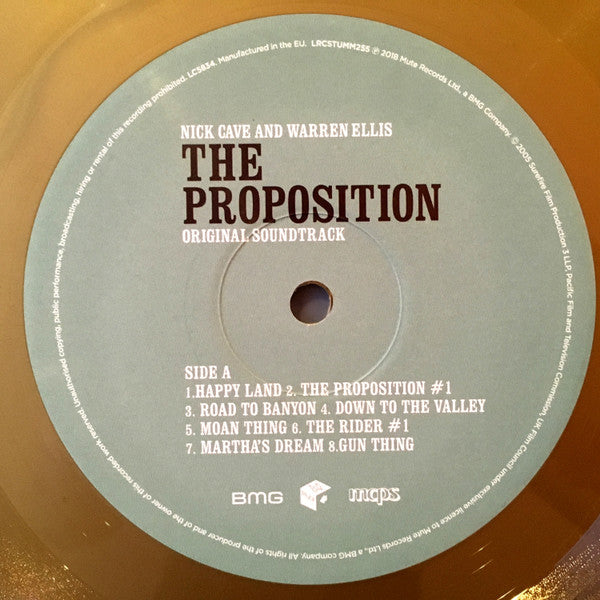 Nick Cave And Warren Ellis* : The Proposition (Original Soundtrack) (LP, Album, Ltd, RM, Gol)