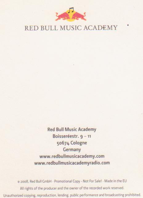 Various : Various Assets - Not For Sale: Red Bull Music Academy Toronto 2007 (2xCD, Comp, Promo)