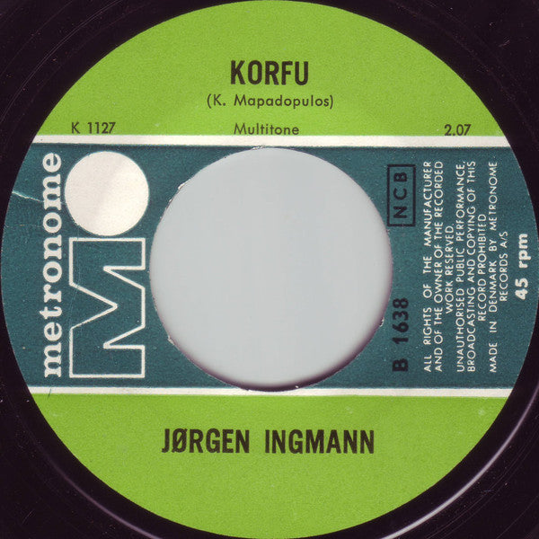 Jørgen Ingmann : Korfu (7", Single)