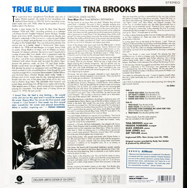 Tina Brooks : True Blue (LP, Album, Ltd, RE)