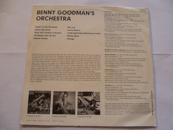 Benny Goodman And His Orchestra : Benny Goodman's Orchestra (10", Comp)