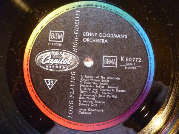 Benny Goodman And His Orchestra : Benny Goodman's Orchestra (10", Comp)