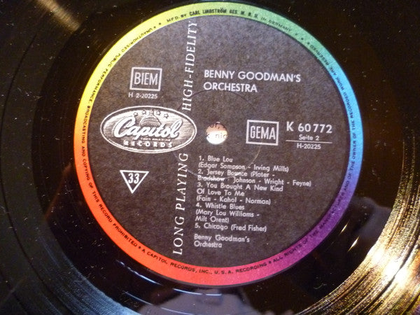 Benny Goodman And His Orchestra : Benny Goodman's Orchestra (10", Comp)