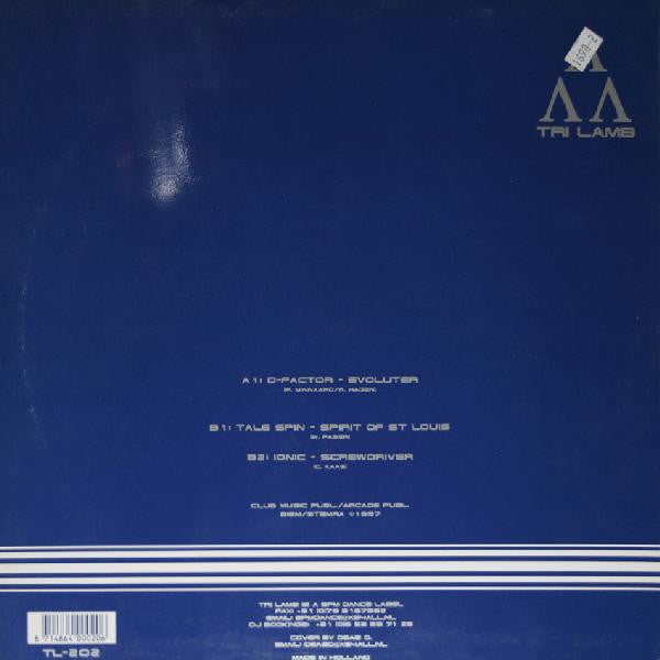 D-Factor / Talespin / Ionic (2) : Evoluter / Spirit Of St. Louis / Screwdriver (12")