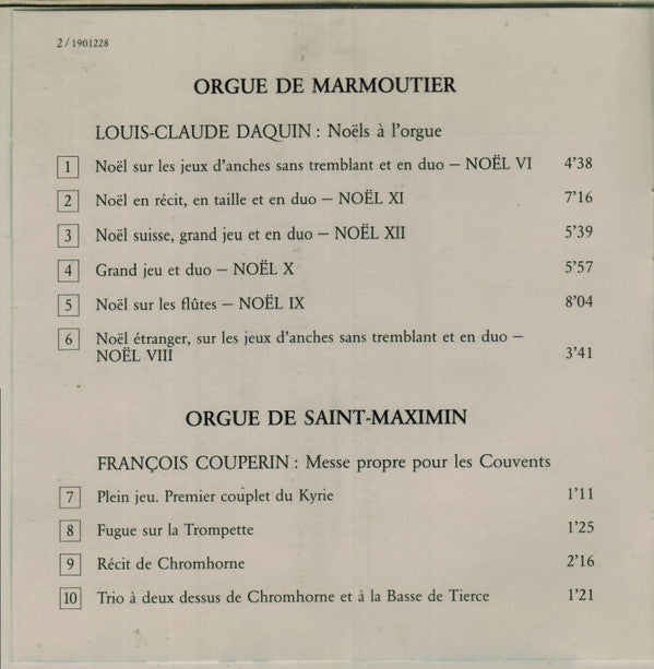 Michel Chapuis : Orgues Historiques / France / Marmoutier - St Maximin (CD, Album)