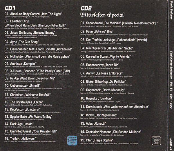 Various : Sonic Seducer Cold Hands Seduction Vol. 81 (CD, Comp, Enh + CD, Comp + Gat)