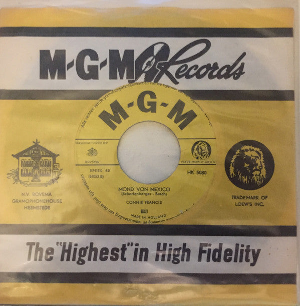 Connie Francis : Lili Marleen / Mond von Mexico (7", Single, Mono)