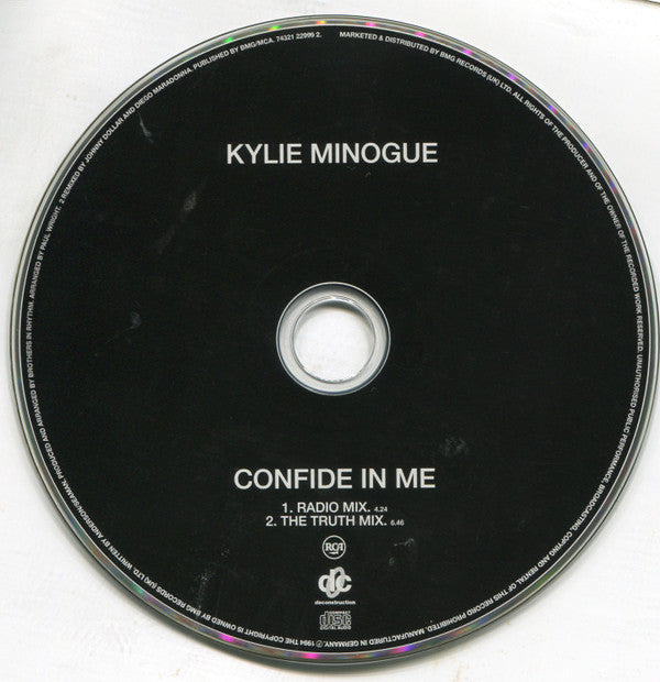 Kylie Minogue : Confide In Me (CD, Single)