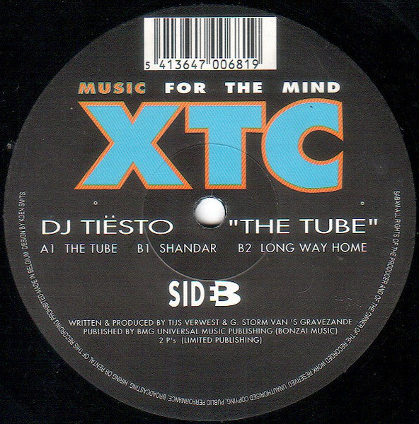 DJ Tiësto : The Tube (12")