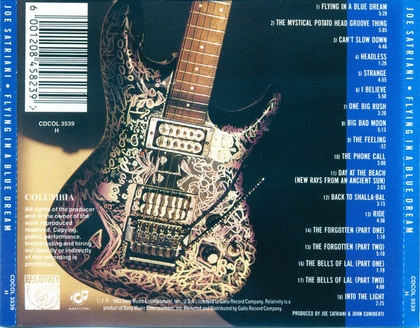 Joe Satriani : Flying In A Blue Dream (CD, Album)